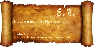 Eichenwald Norbert névjegykártya